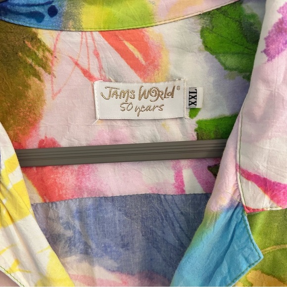 Jams World Women's Camp Shirt, Blouse, Brulee Pattern size XXL - Picture 2 of 7